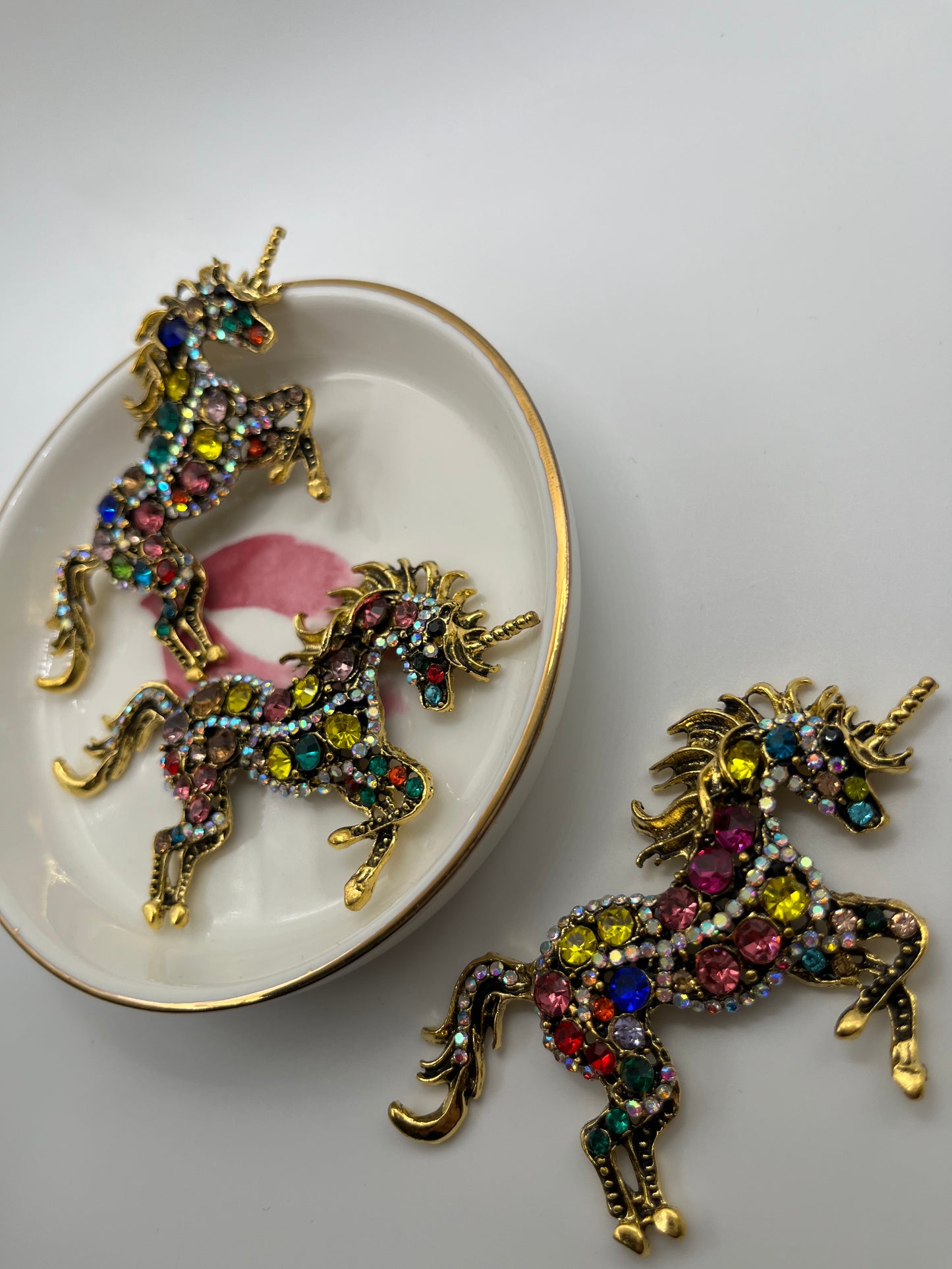 1pc Rainbow Unicorn Metal Charm