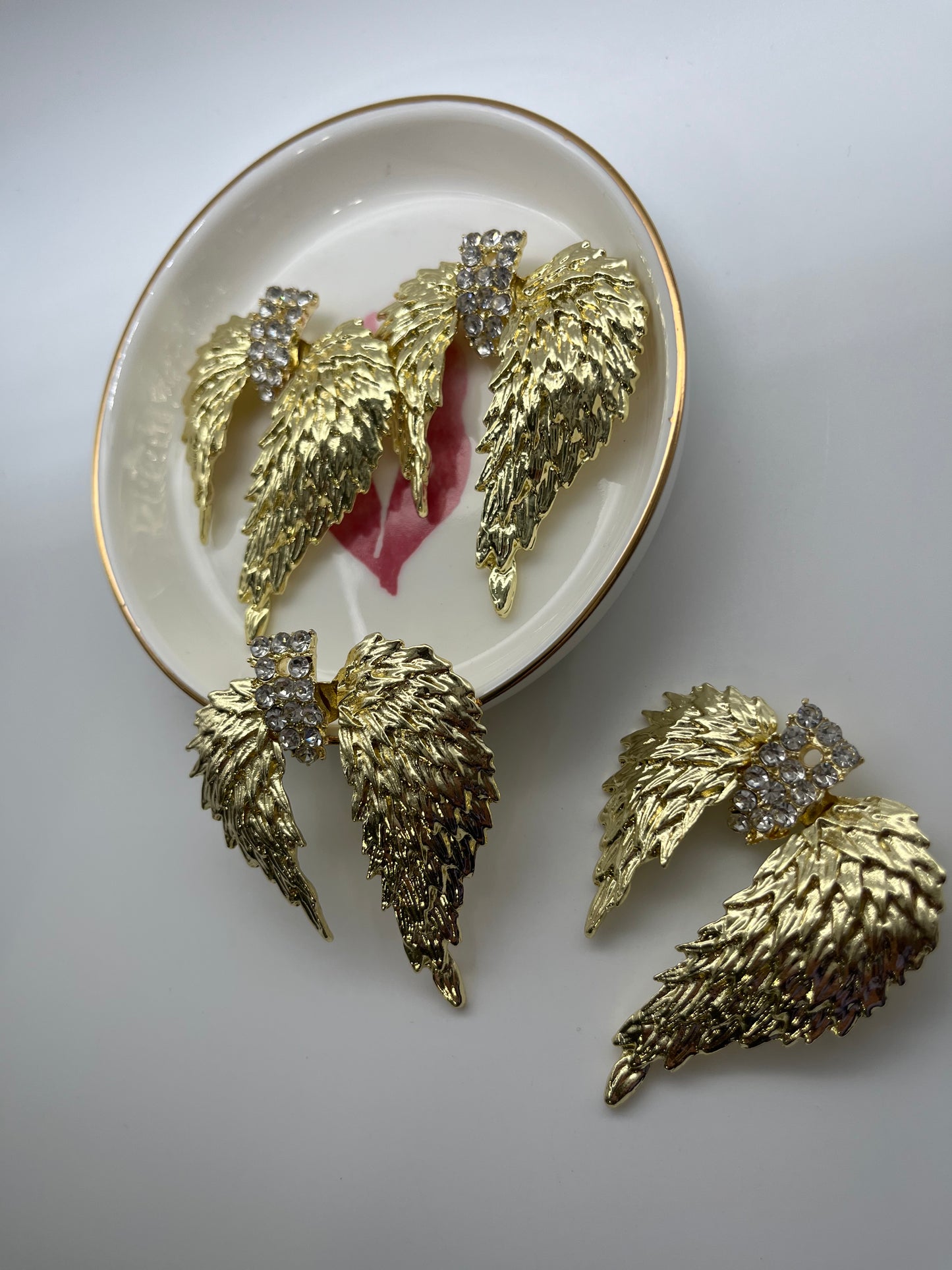 1pc Angel Wing Metal Charm (Gold Or Silver)