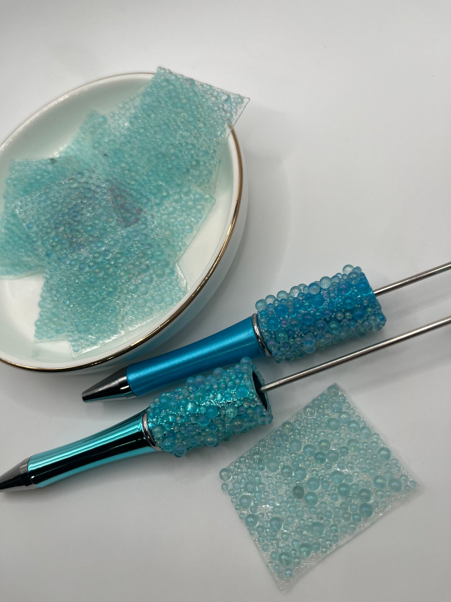 10pc Blue Bubble Pen Wrap
