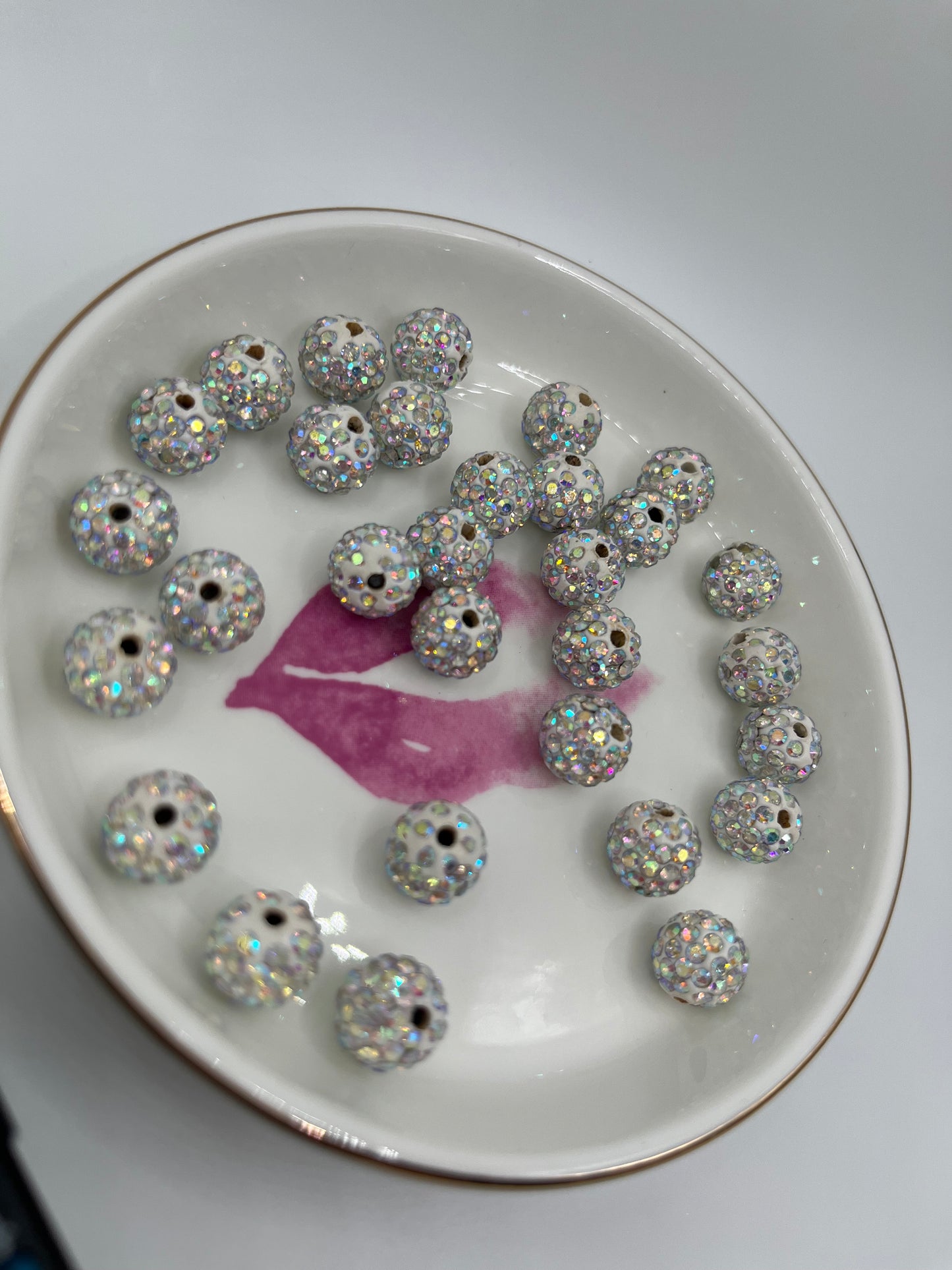 30p 10MM Rhinestone Bead