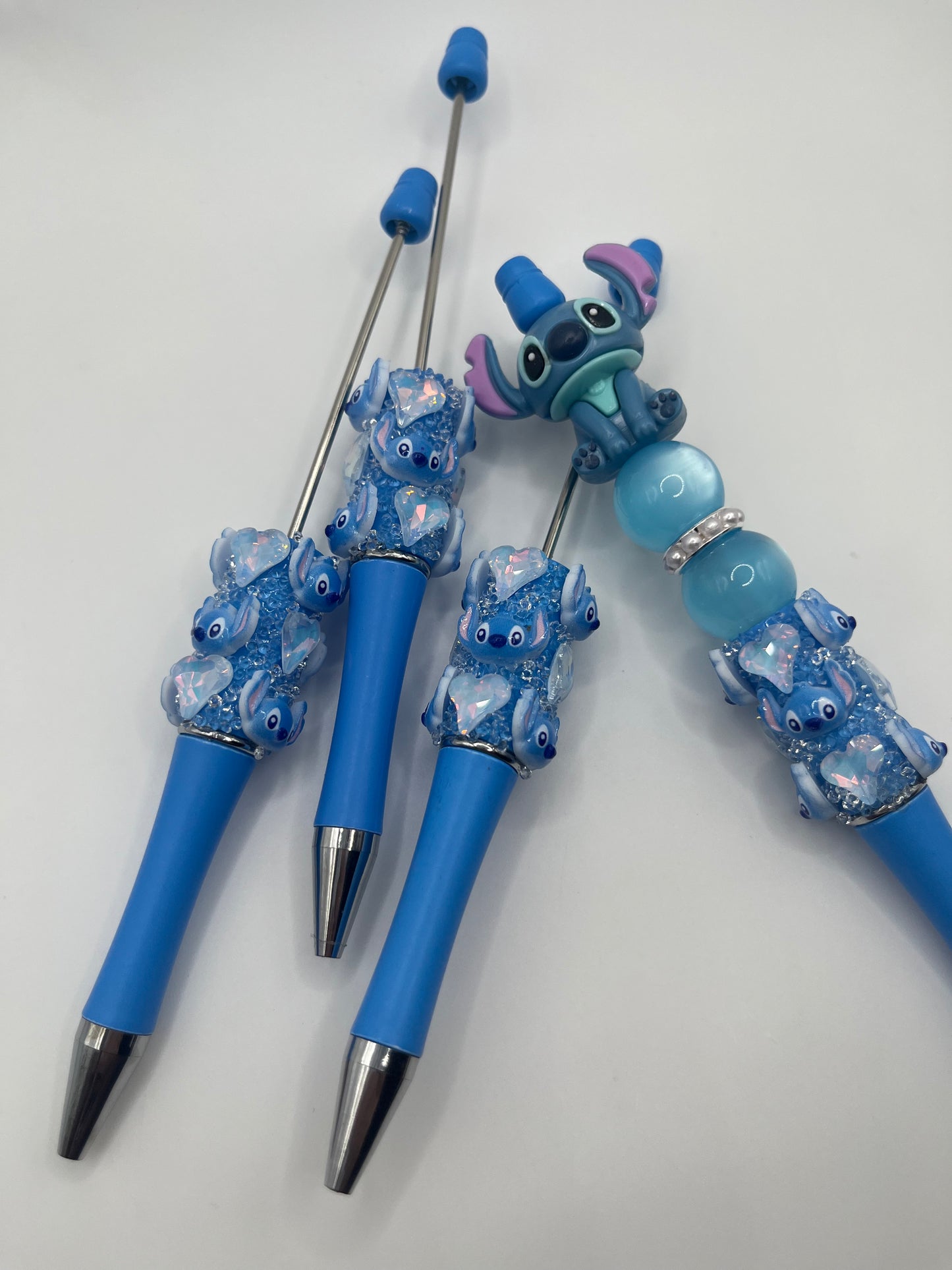 1pc Blue Alien Custom Plastic Beadable Pen