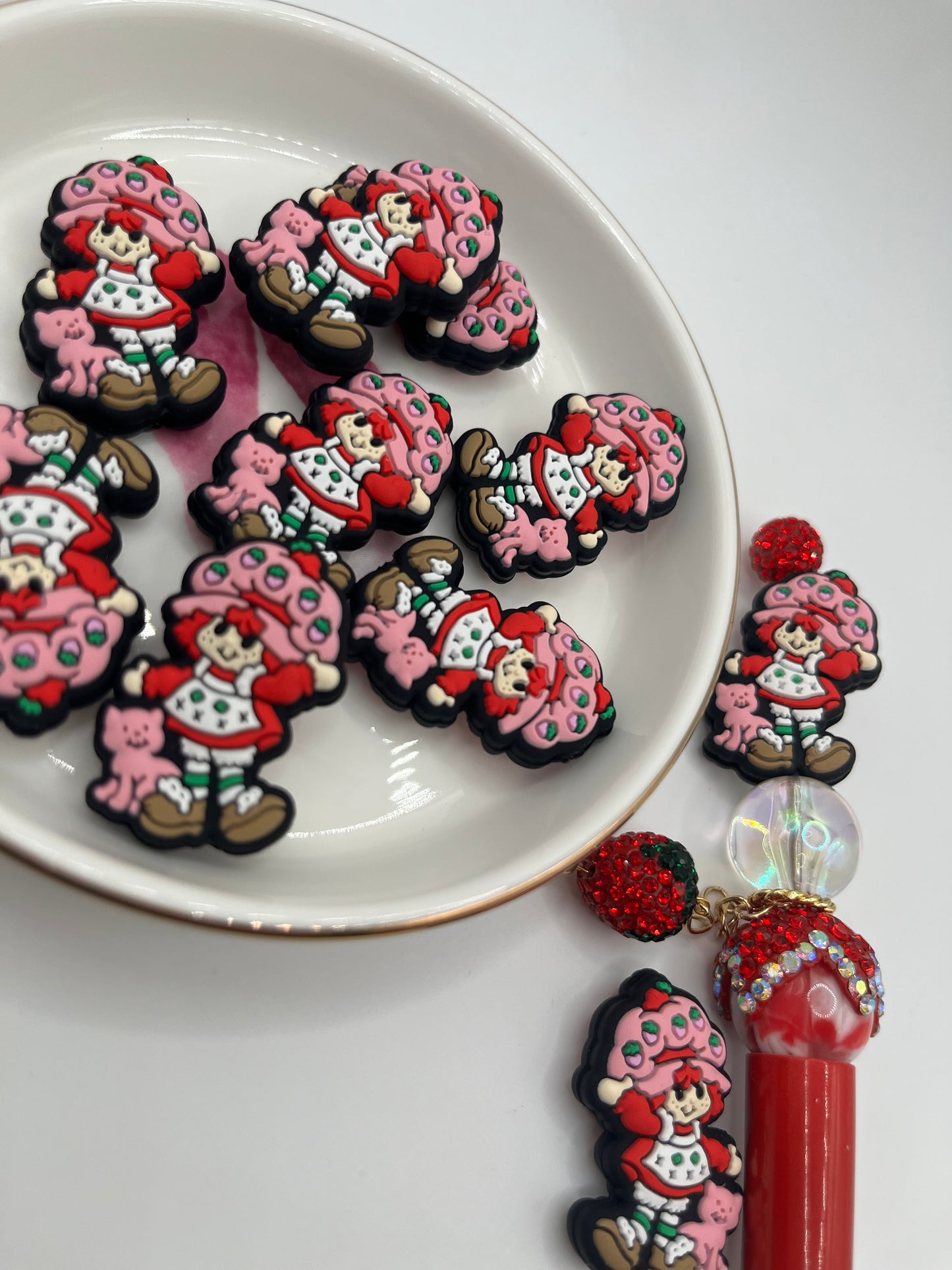 1pc Ms. Shortcake Silicone Bead