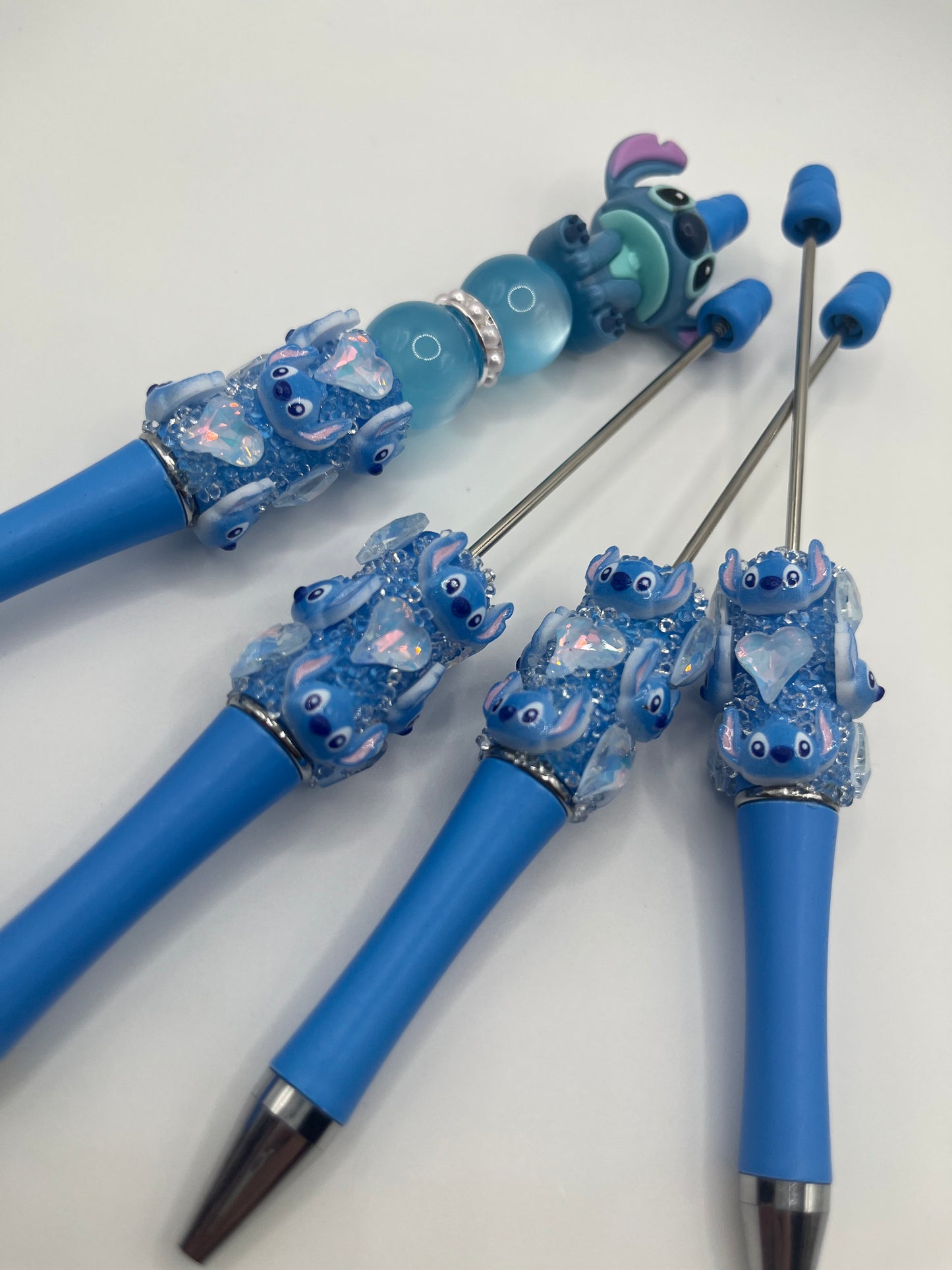 1pc Blue Alien Custom Plastic Beadable Pen