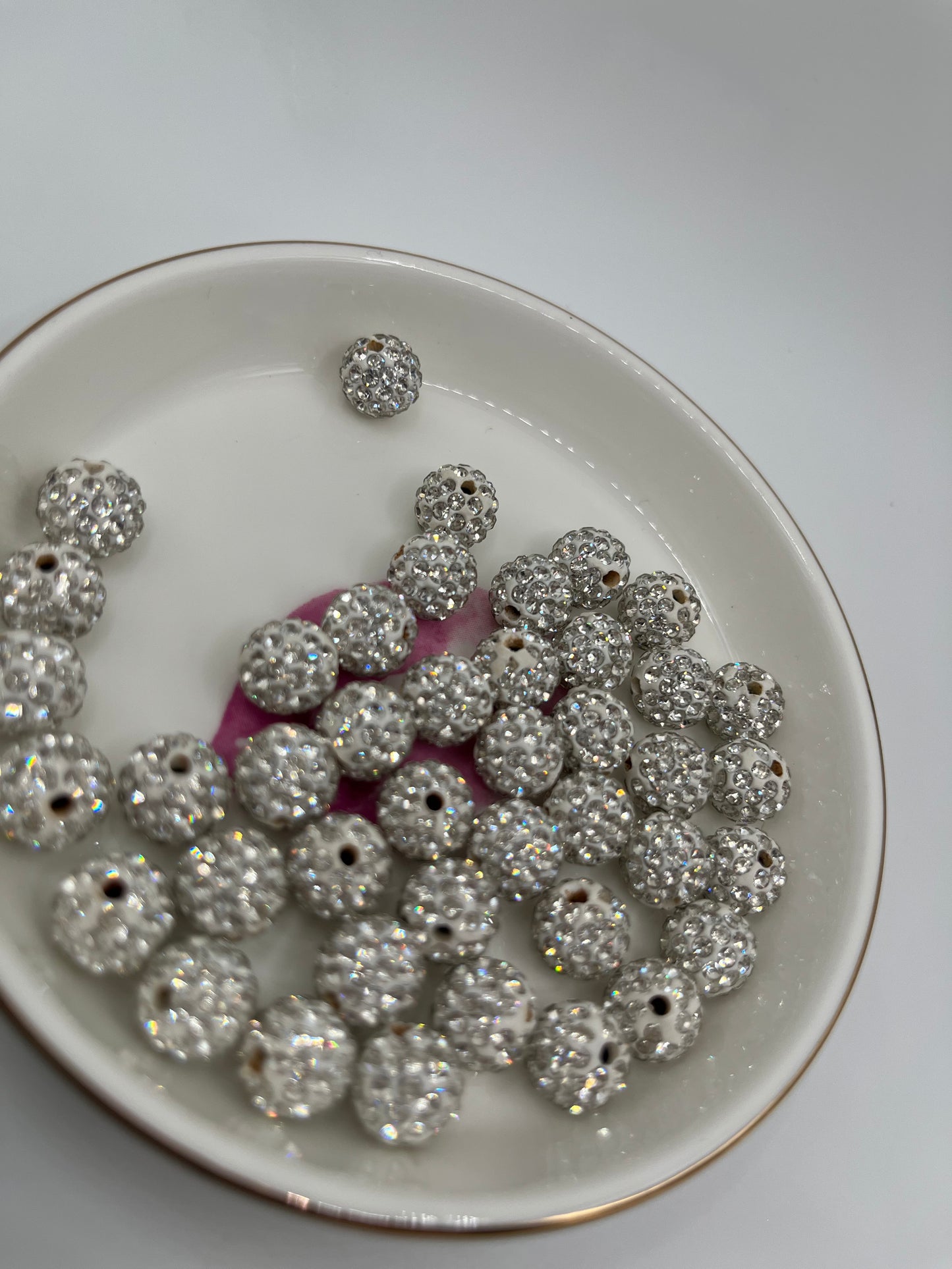 30p 10MM Rhinestone Bead