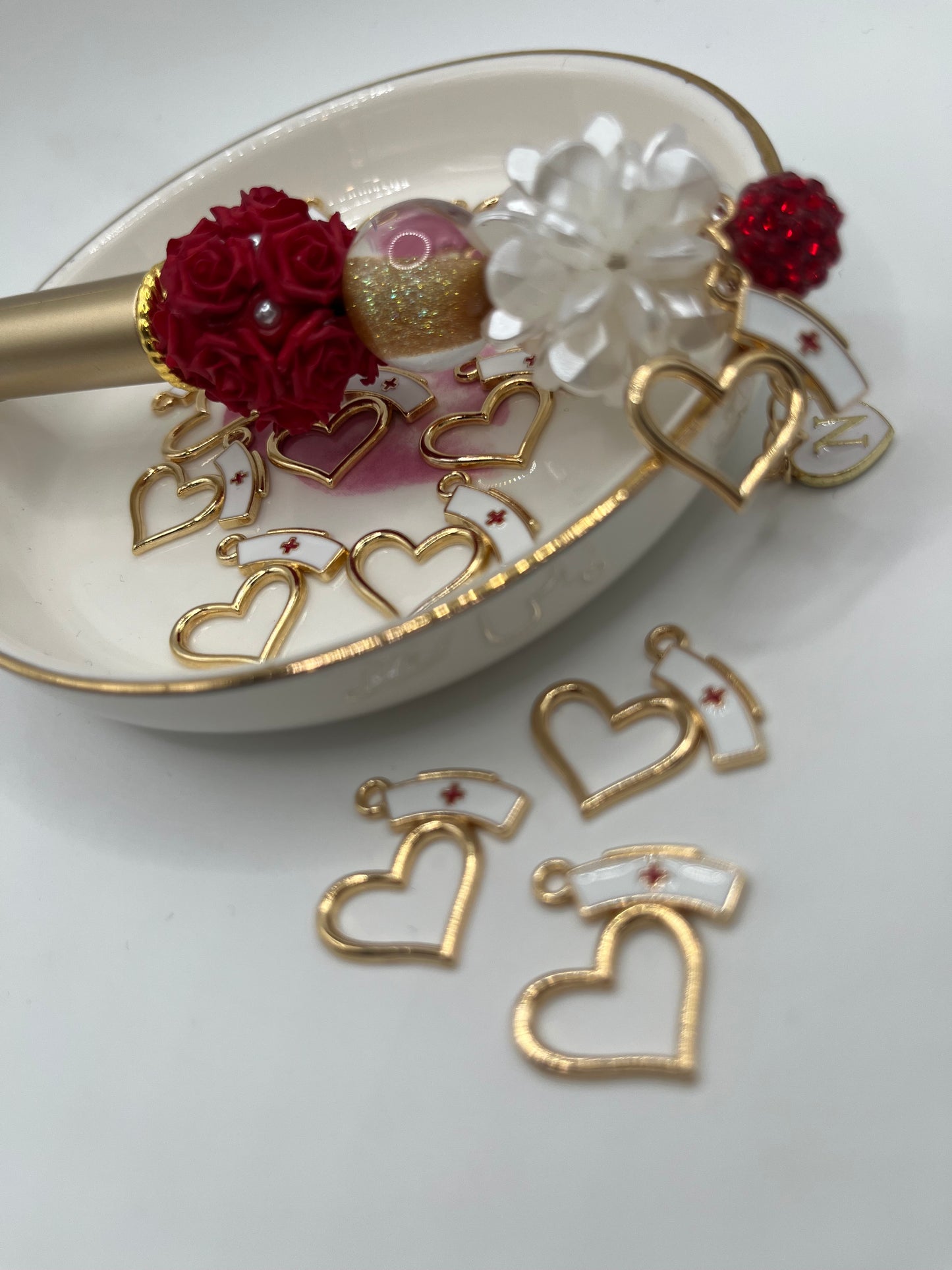 10pc Medical Metal Pendant