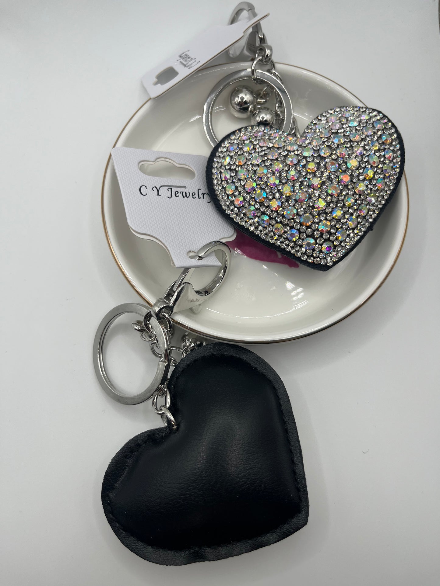 1pc Soft Heart Keychain Collection