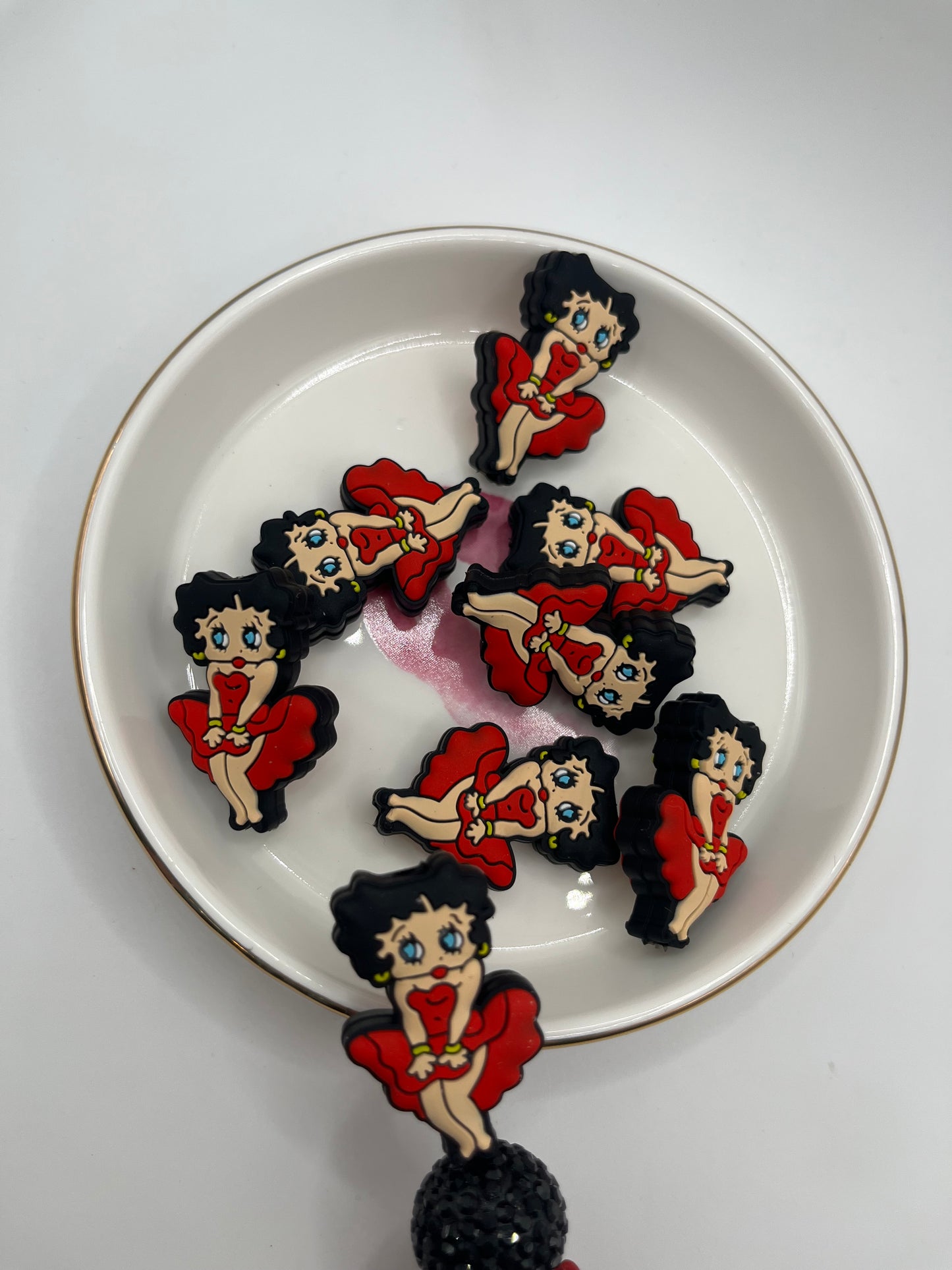 1pc Ms. Betty Silicone Bead