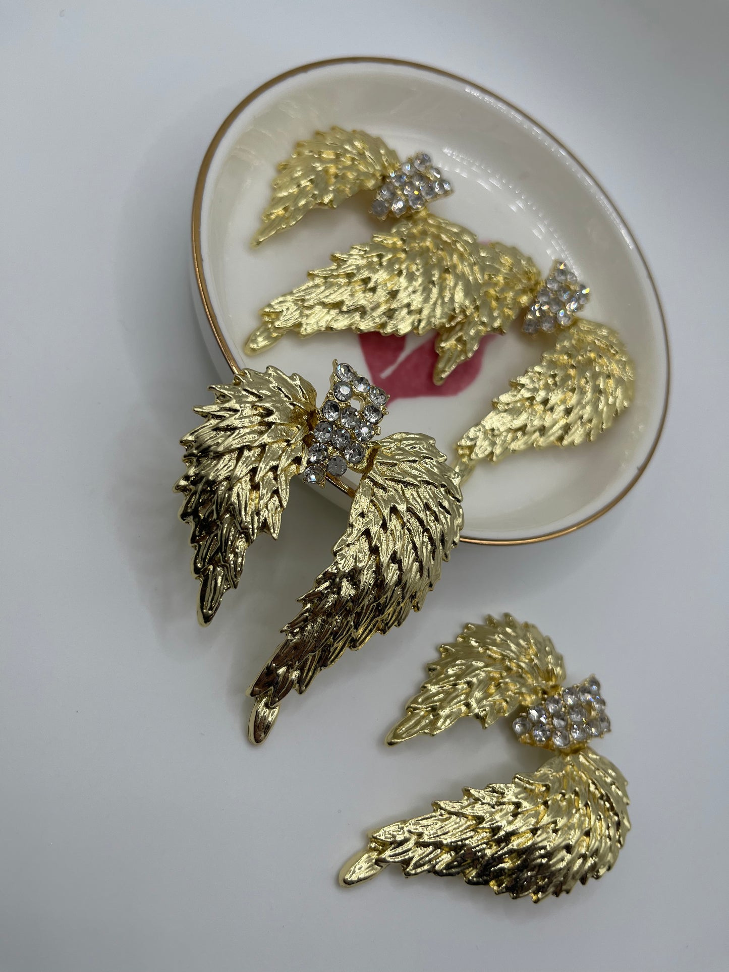 1pc Angel Wing Metal Charm (Gold Or Silver)