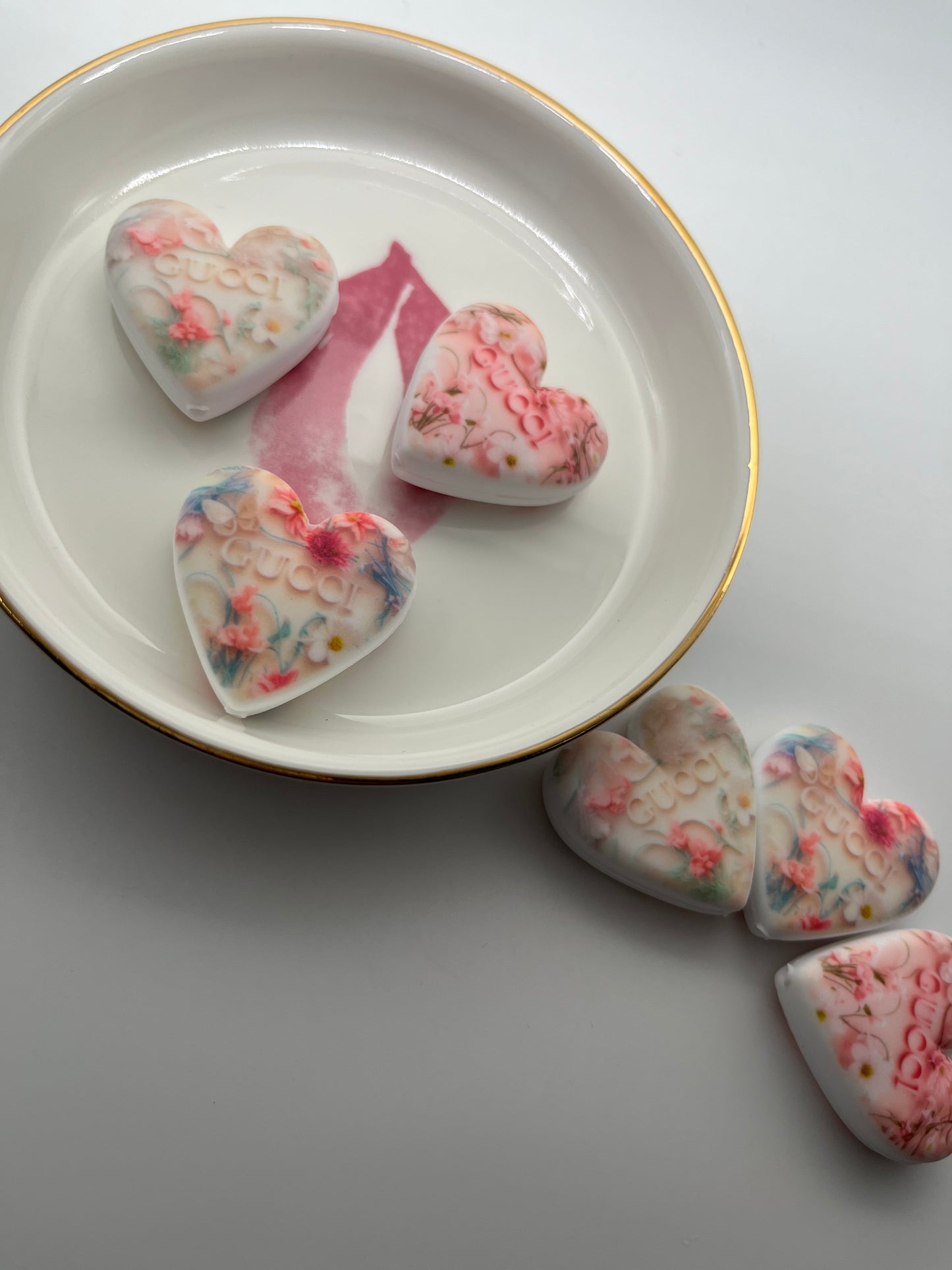 3pc Fashion Flower G Silicone Bead Set (Mix Color)