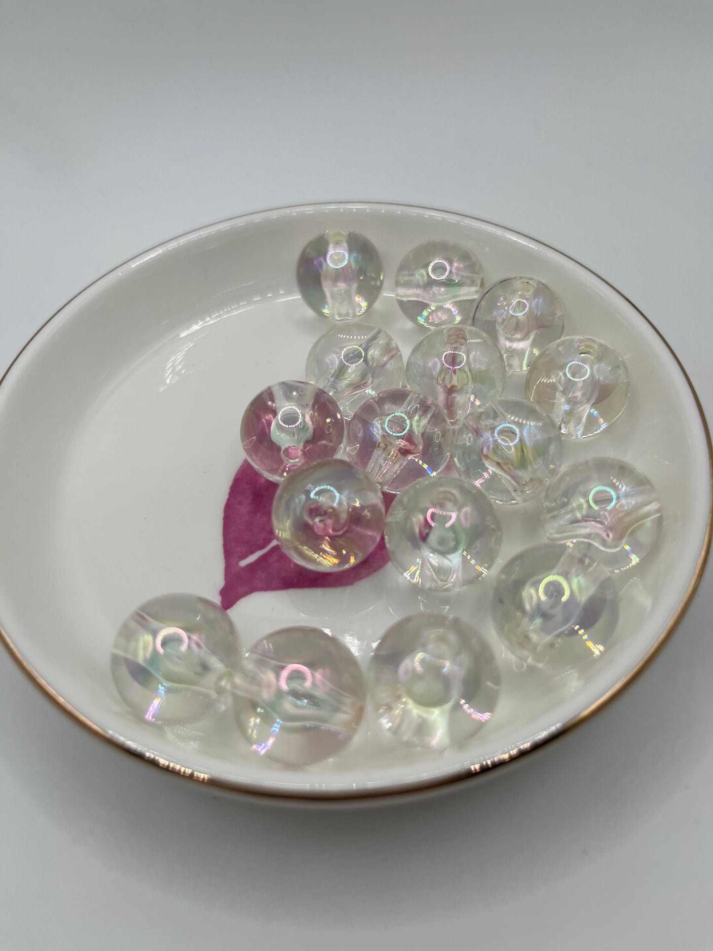 20pc Clear UV Acrylic Bead [15mm]