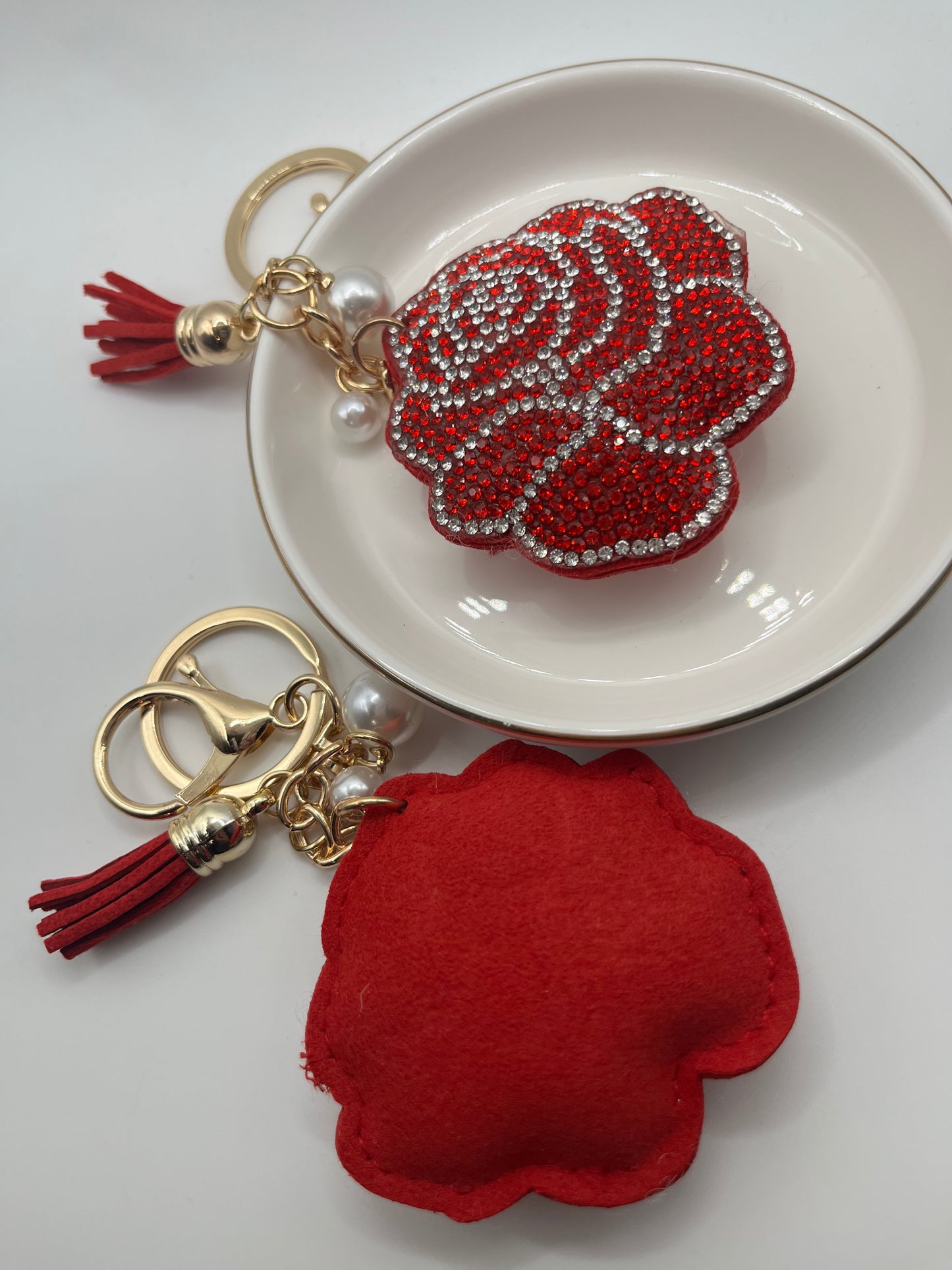 1pc Soft Rose Keychain Collection