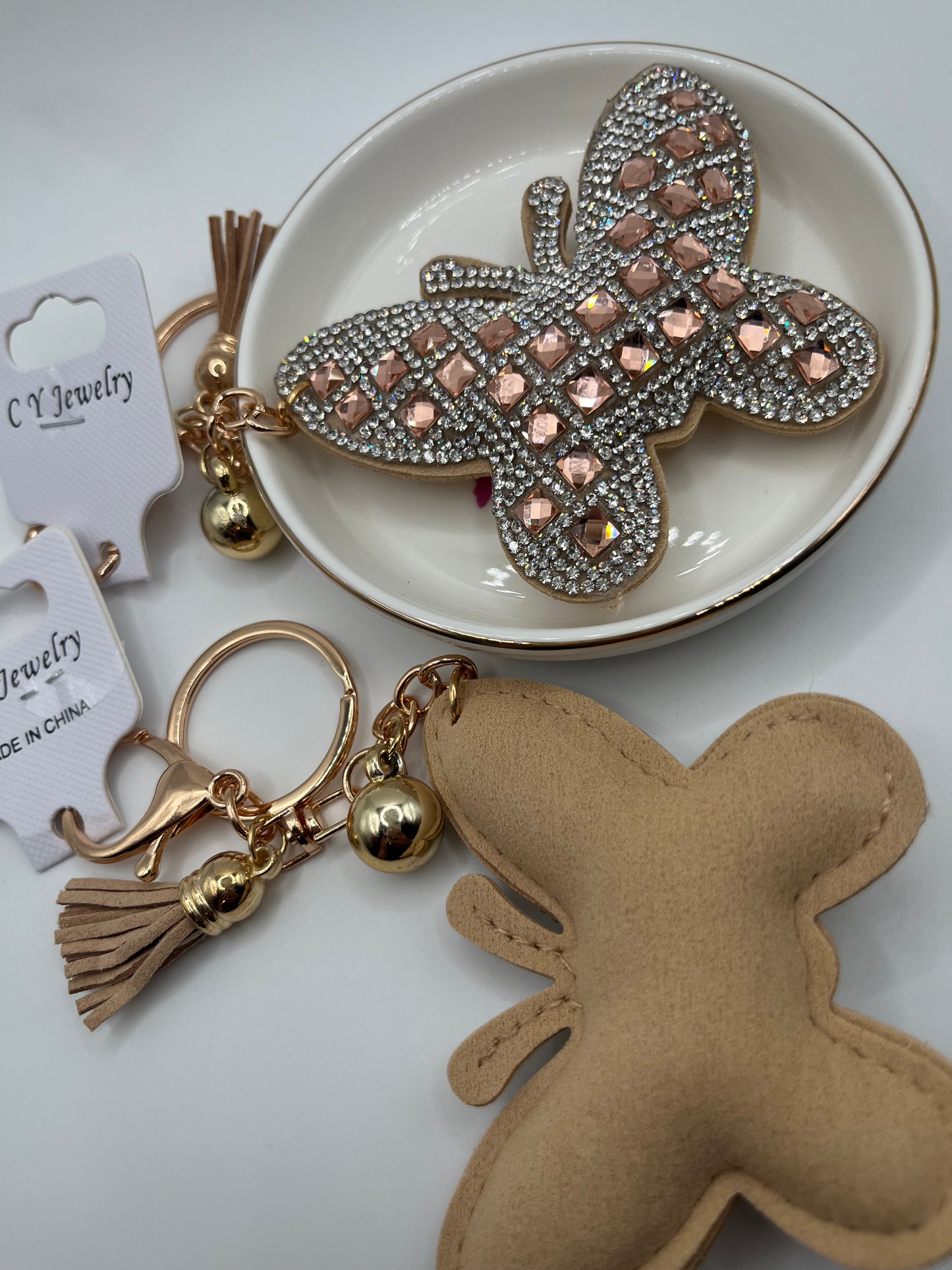 1pc Soft Butterfly Keychain Collection