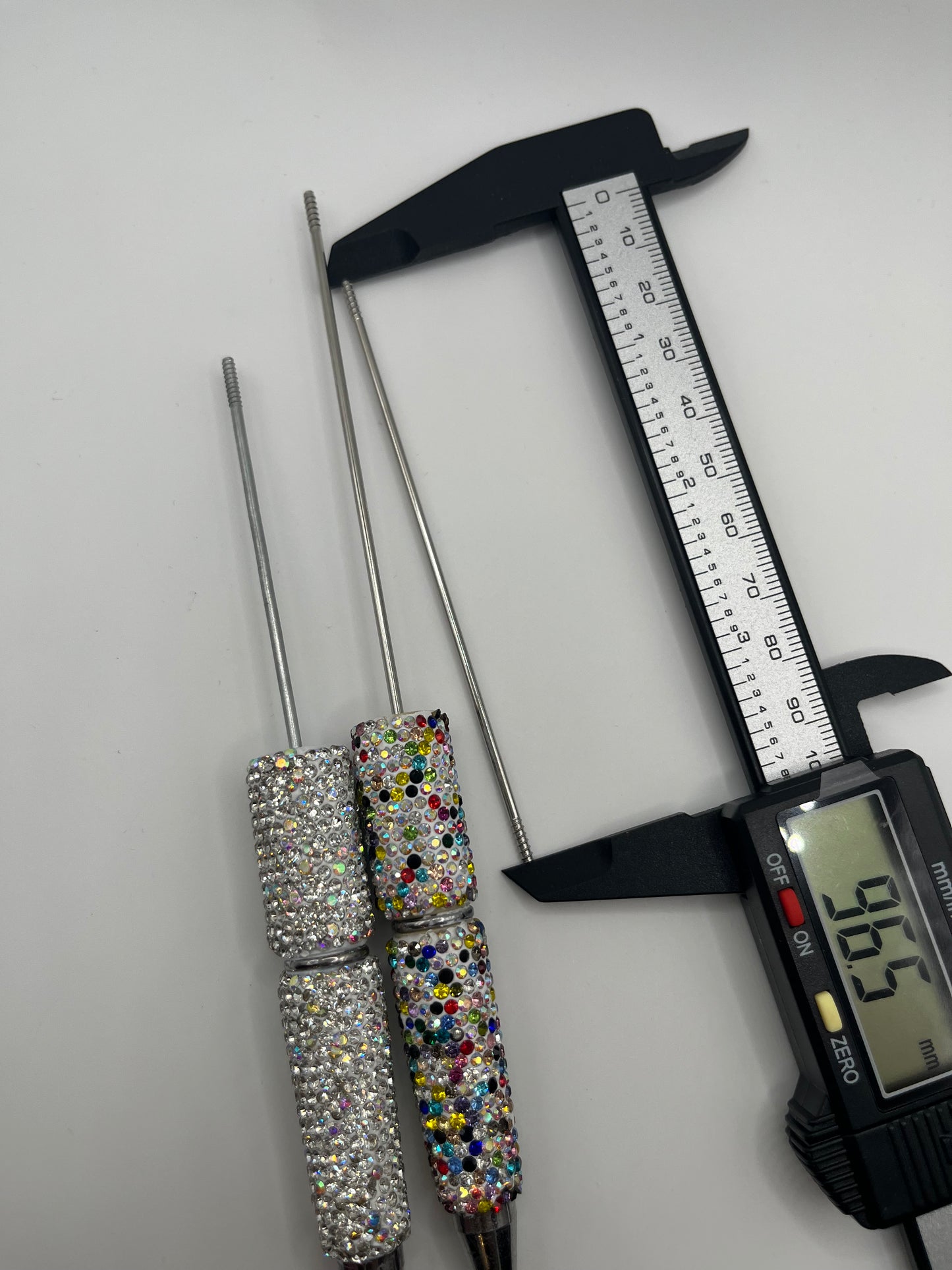 25pcs -Medium Extender Steel Pole Stick for Beadable Pens (97mm)