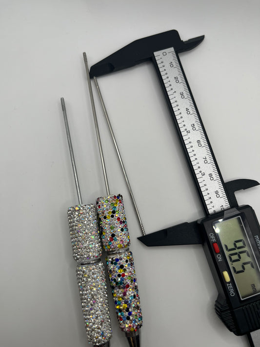 25pcs -Medium Extender Steel Pole Stick for Beadable Pens (97mm)