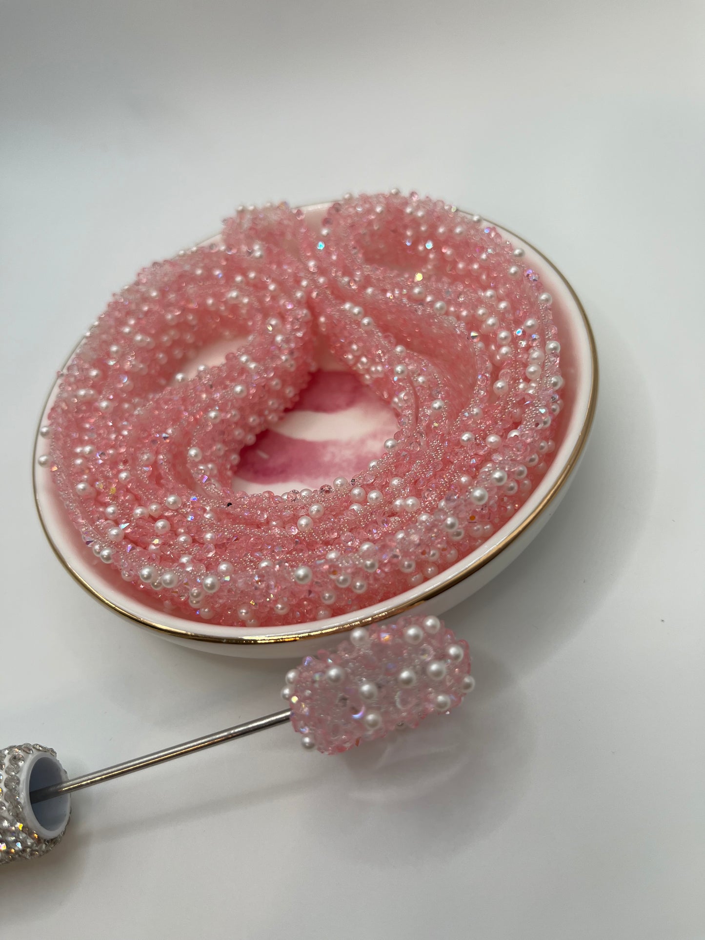 #578 Pink Pearl Bead Tape [72 Inches]