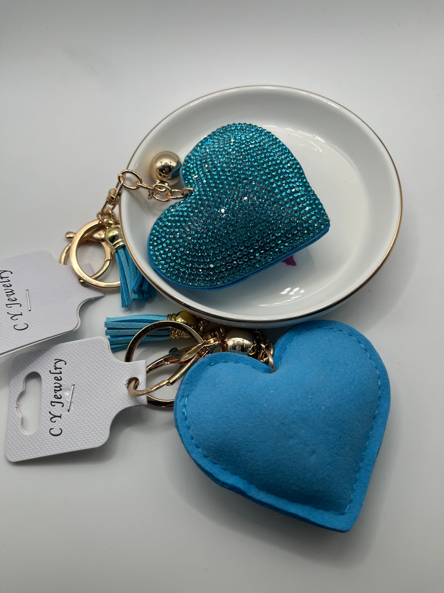 1pc Soft Heart Keychain Collection