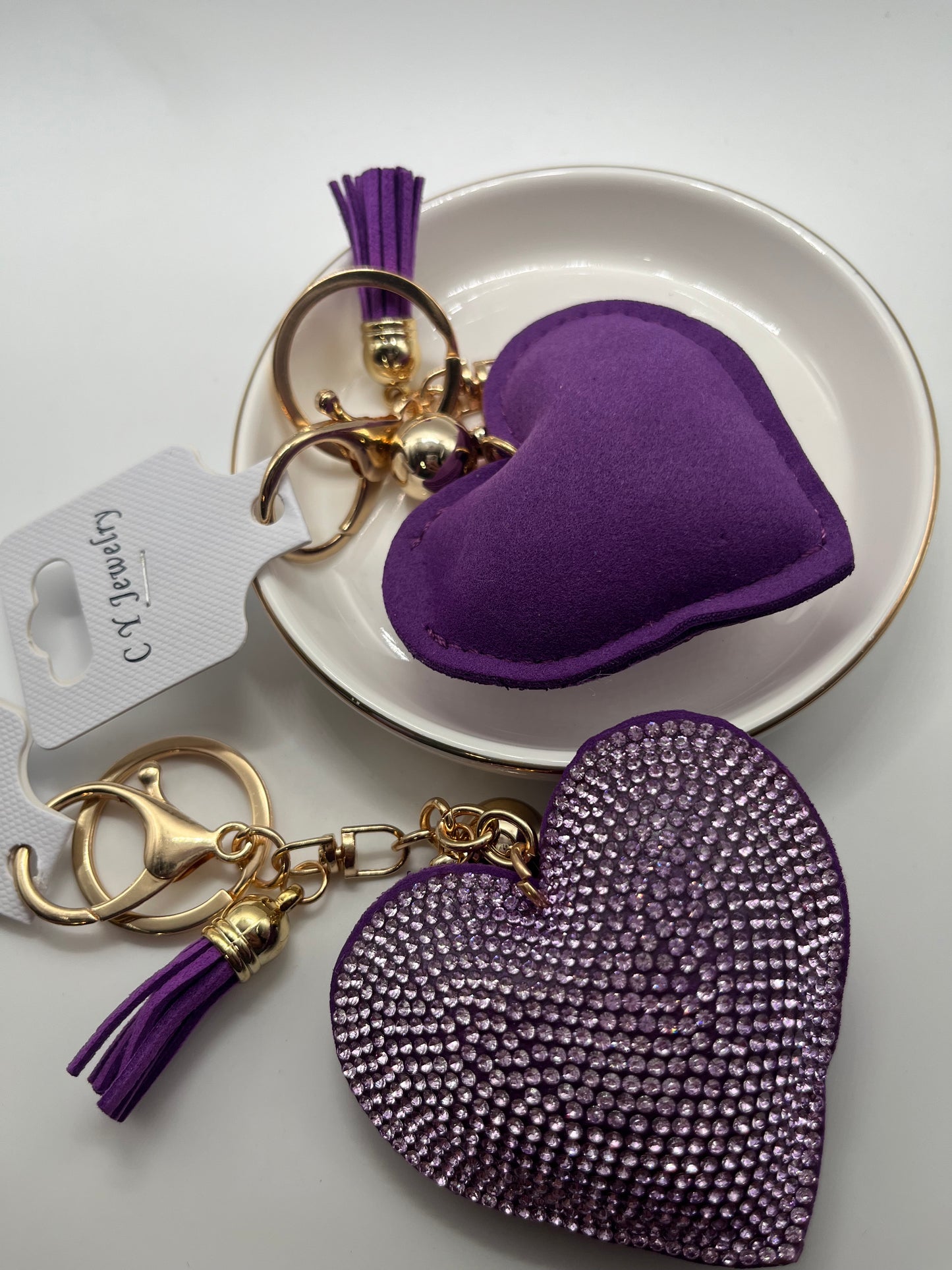 1pc Soft Heart Keychain Collection
