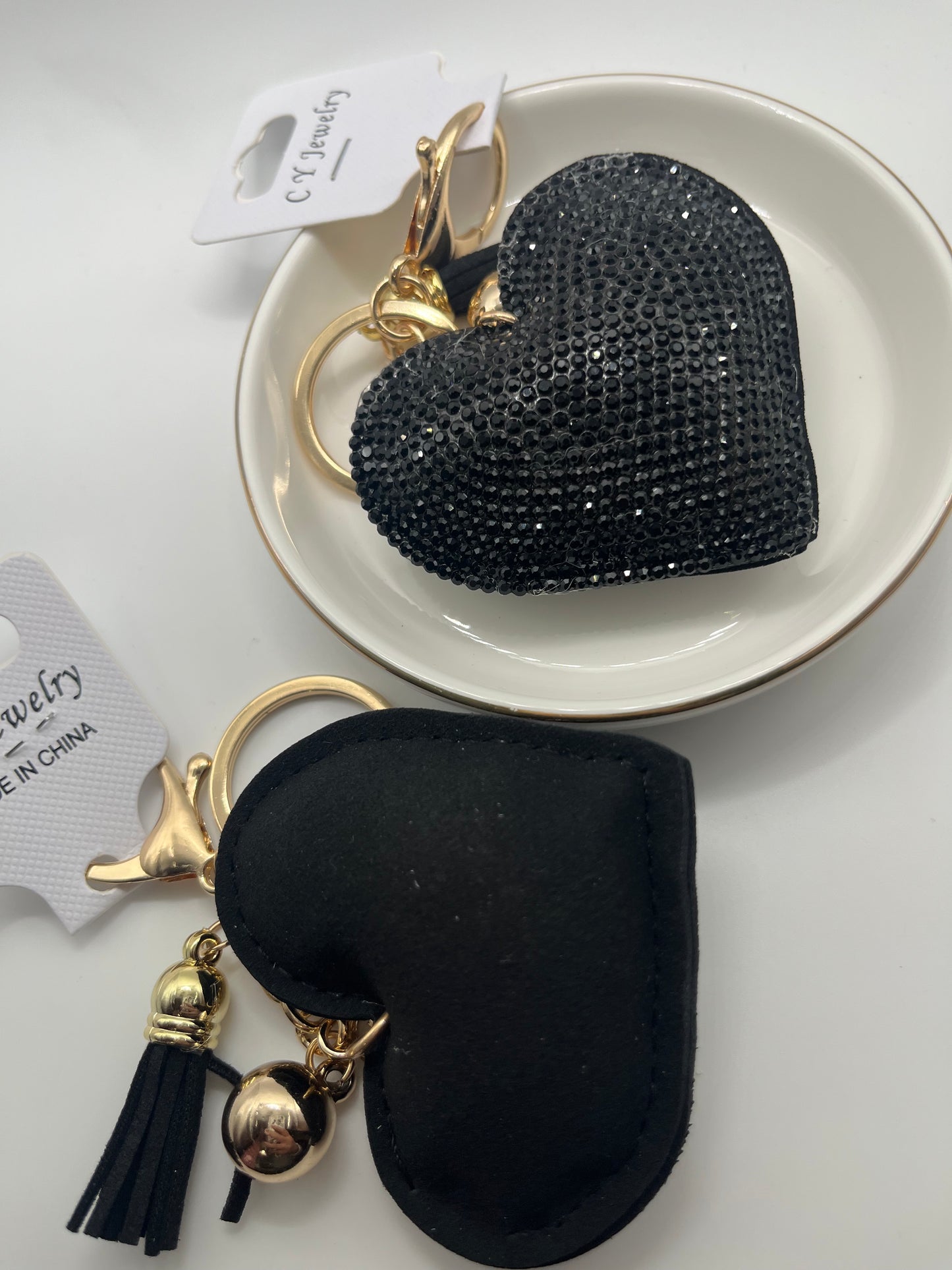 1pc Soft Heart Keychain Collection