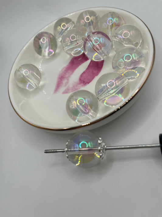 10pc UV Clear Acrylic Bead