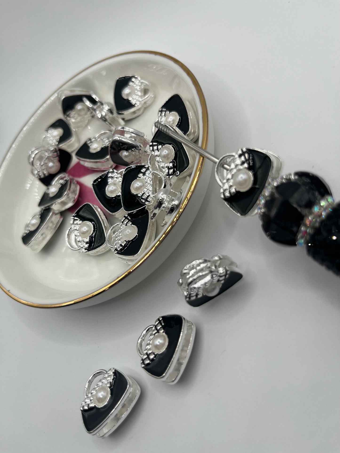 5pcs Metal Purse Bead (Fits Pen)
