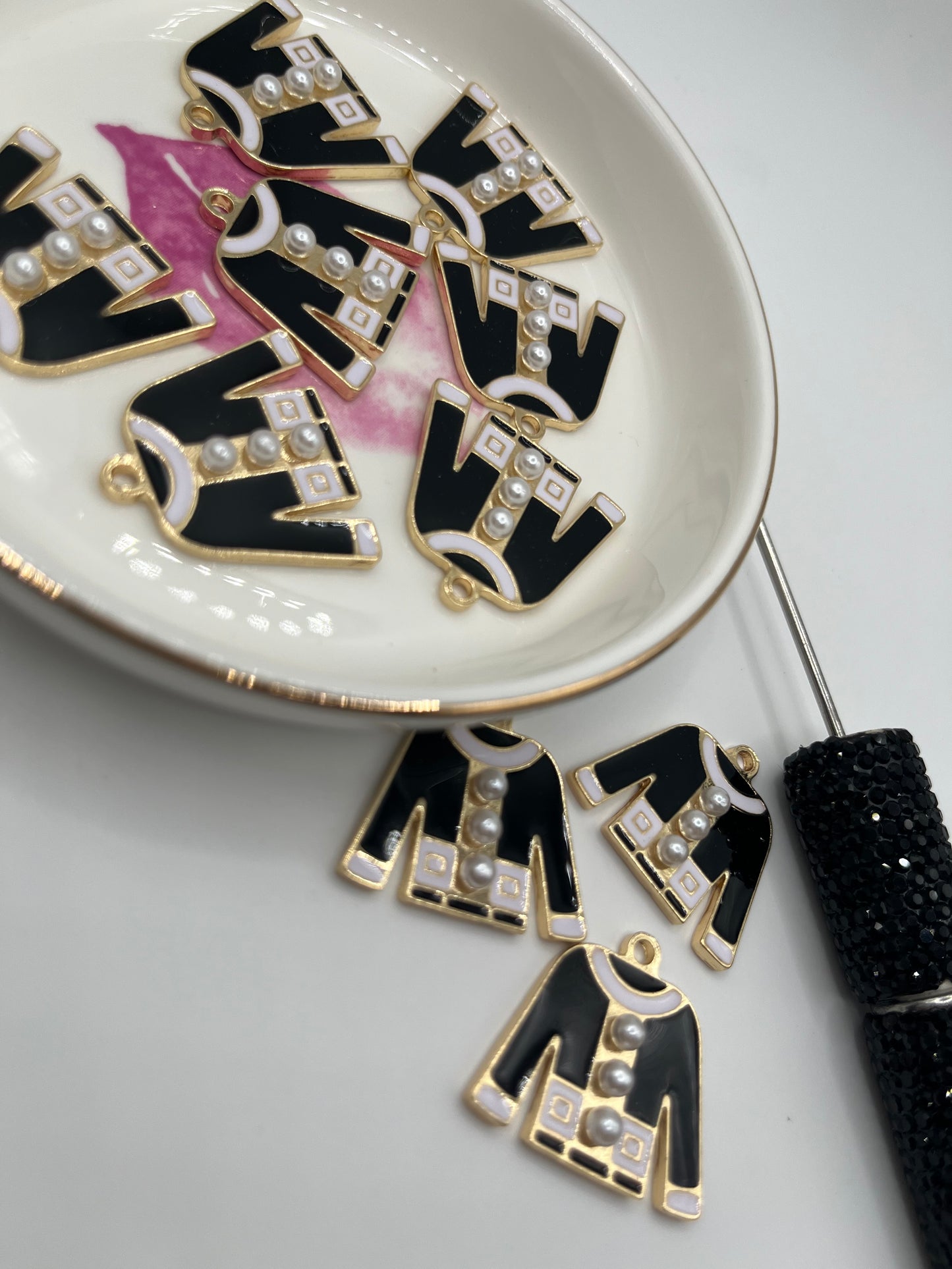 3pc Fashion Jacket Metal Pendant [Gold]