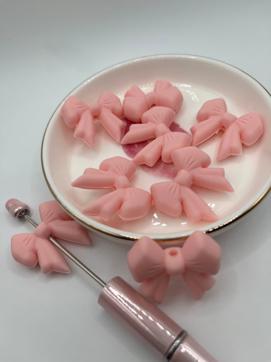 1pc Bow Silicone Bead