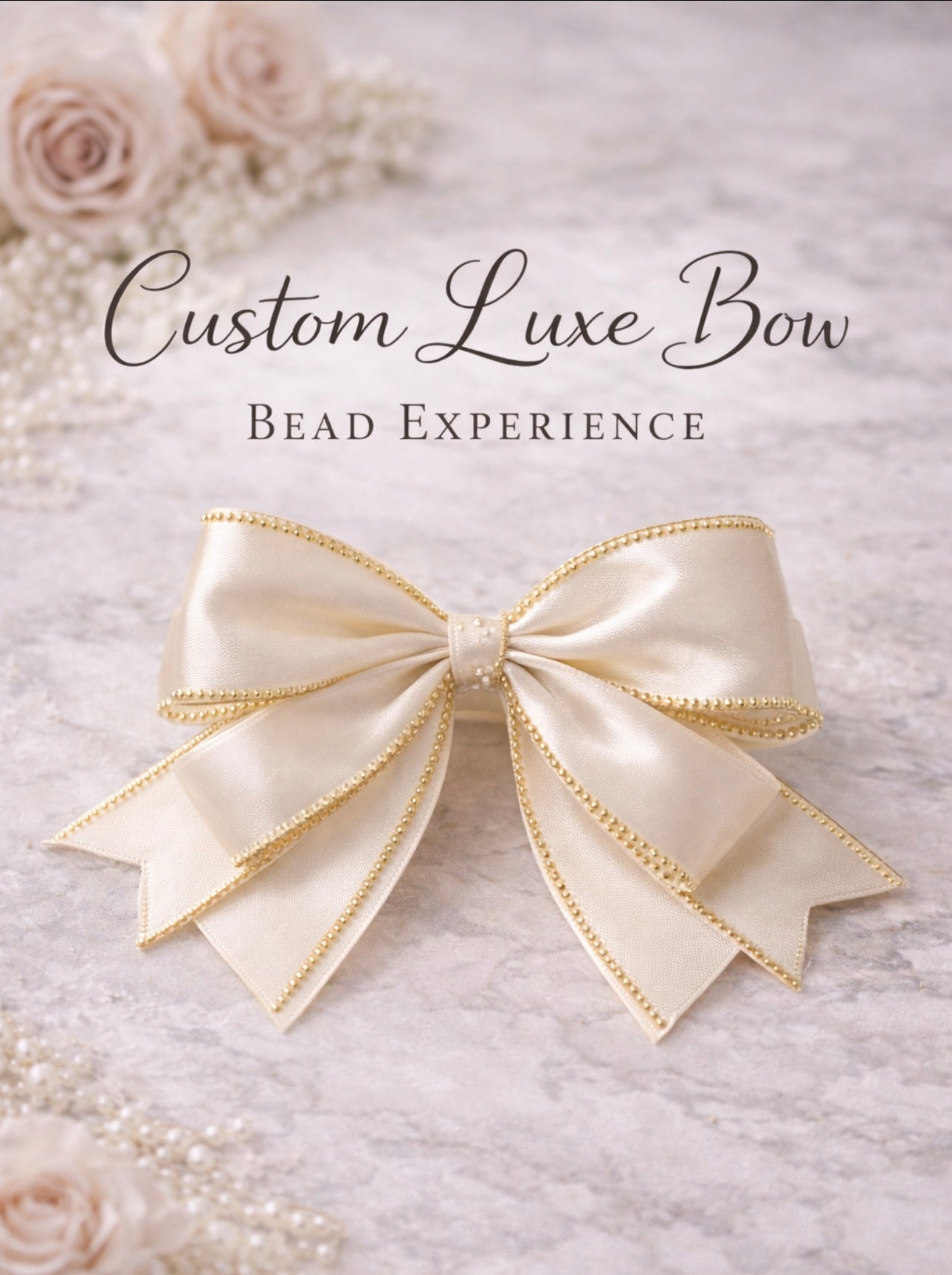 Custom Luxe Bow Bead Production | 25–100 Piece Event Orders