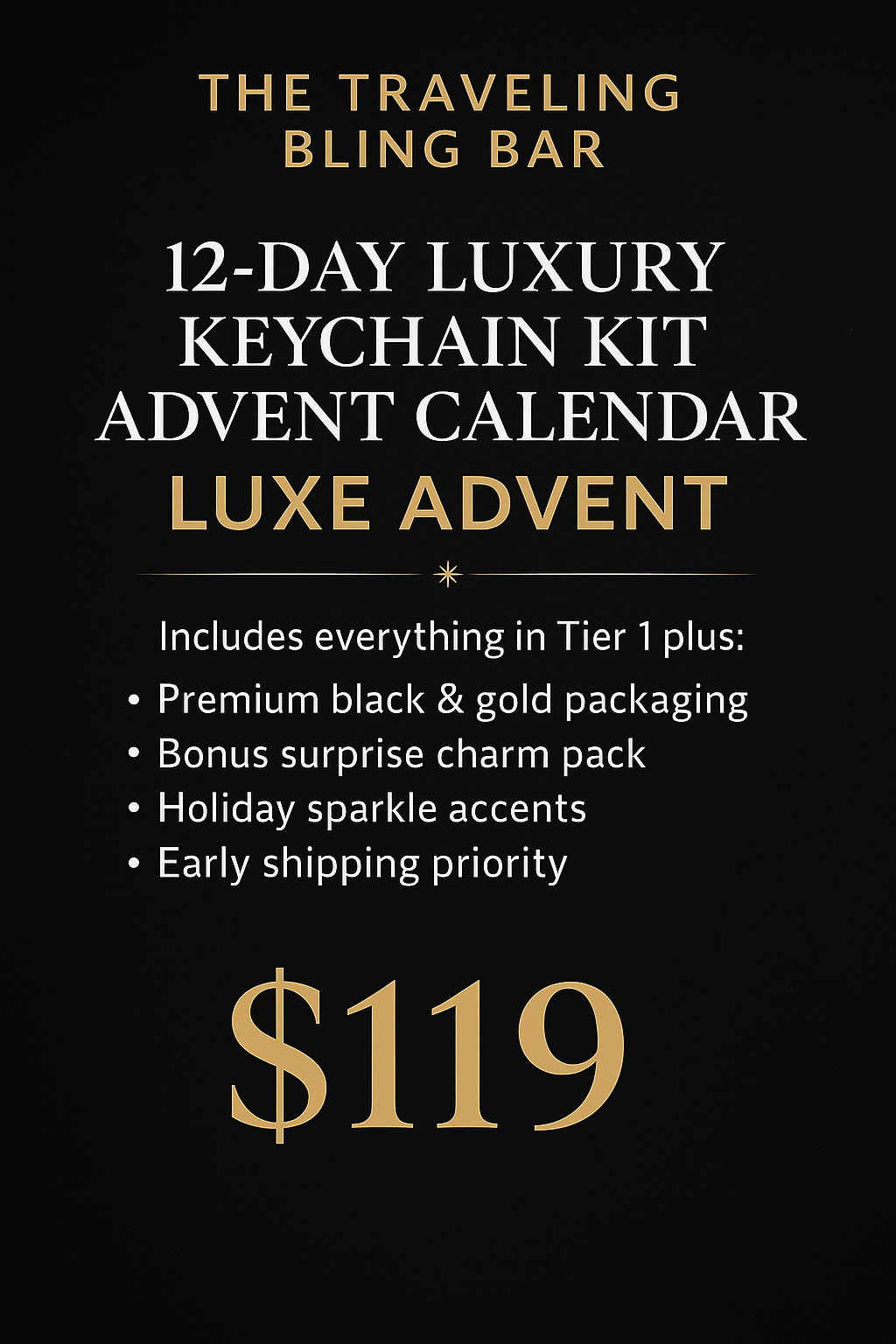 ✨ 12-Day Luxury Keychain Kit Advent Calendar (PRE-ORDER Ships Out 12/15/2025) Read Description Below: