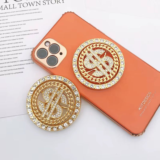 1pc BIG Money Spinner (Gold) Metal Charm