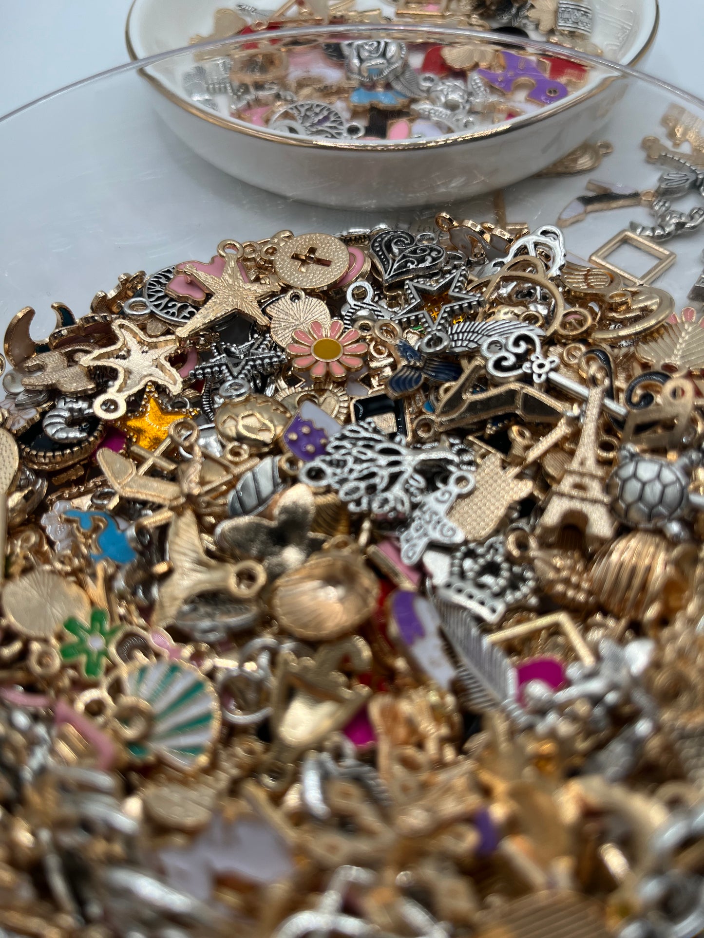 50pc Mixed Metal Pendants (Random Mix)