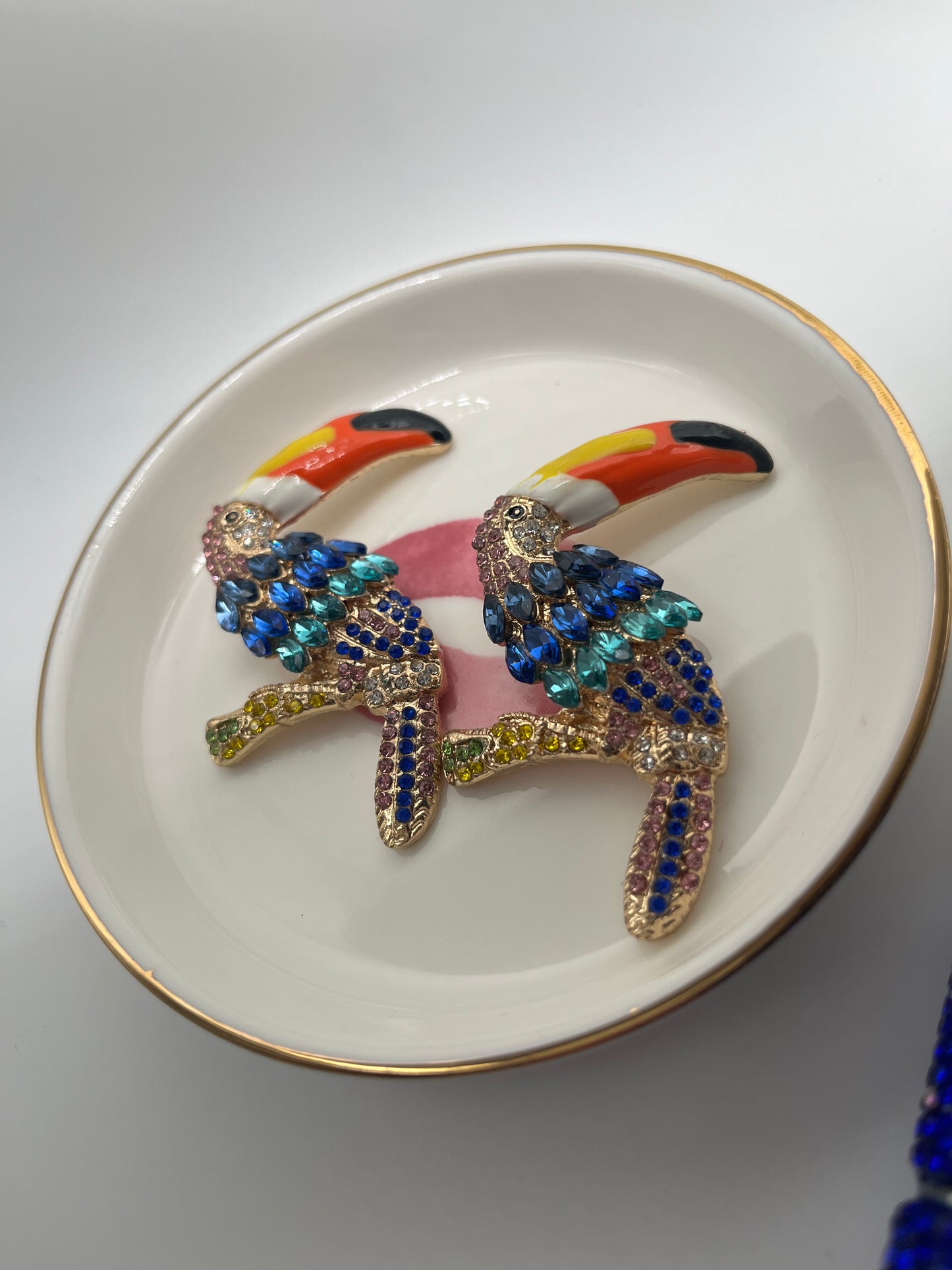 1pc Toucan Bird Metal Charm